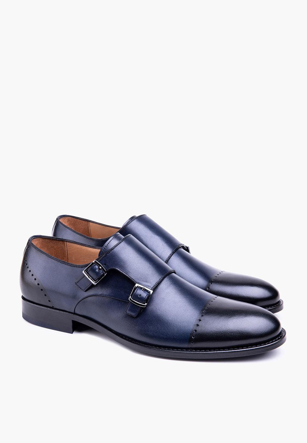 Esquire Navy-Black - SEPOL Shoes