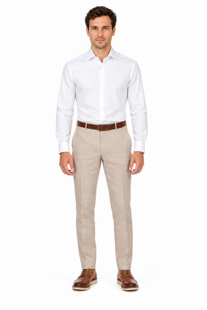 E58302-7- Enzo Pants-Natural Linen
