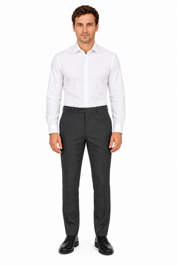 E59663-3-Enzo Pants-Solid Charcoal