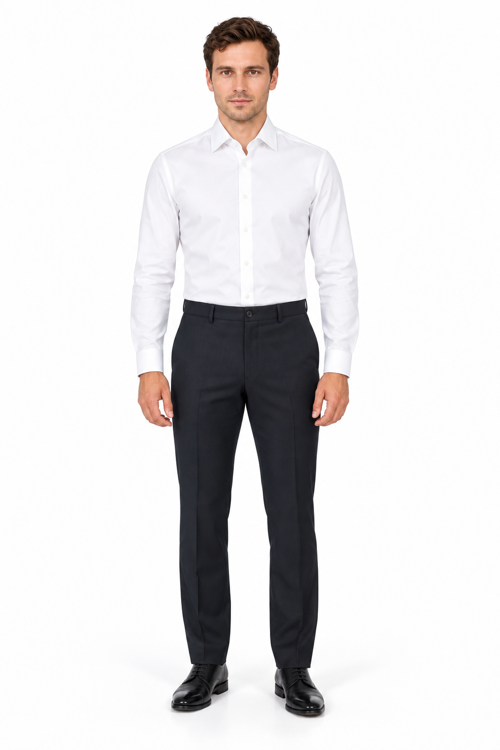 E59663-2-Enzo Pants-Solid Navy