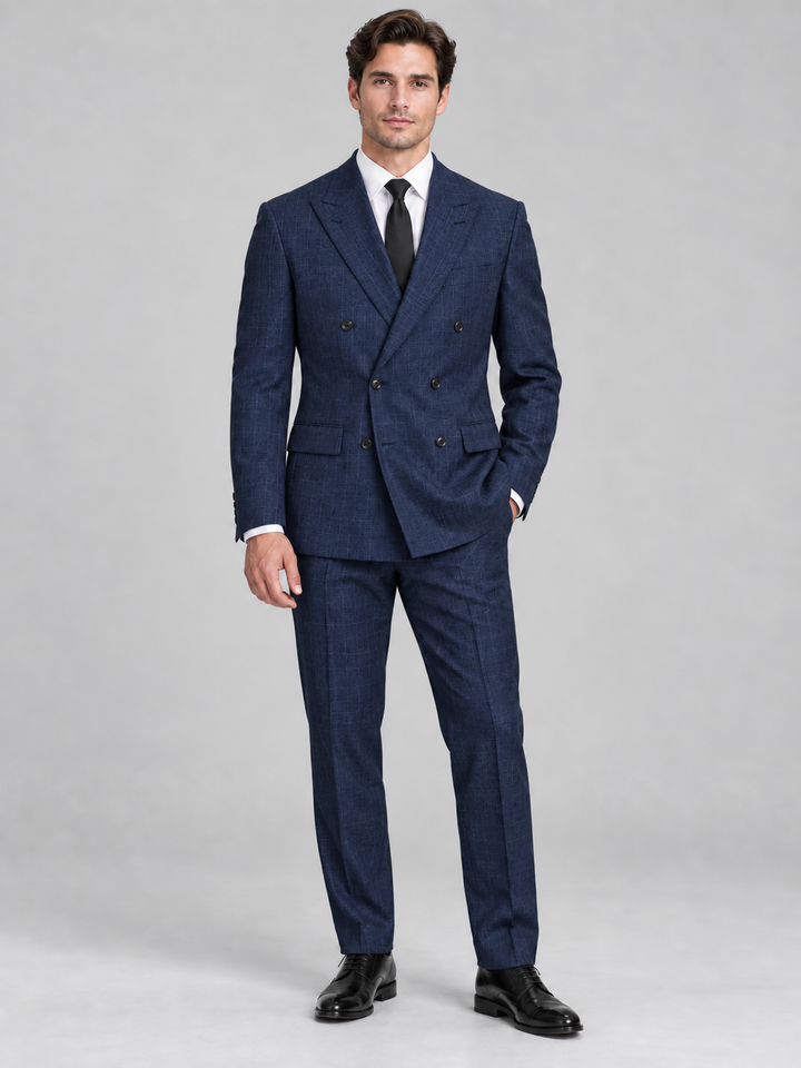 Double Breasted Pinstripe Suit