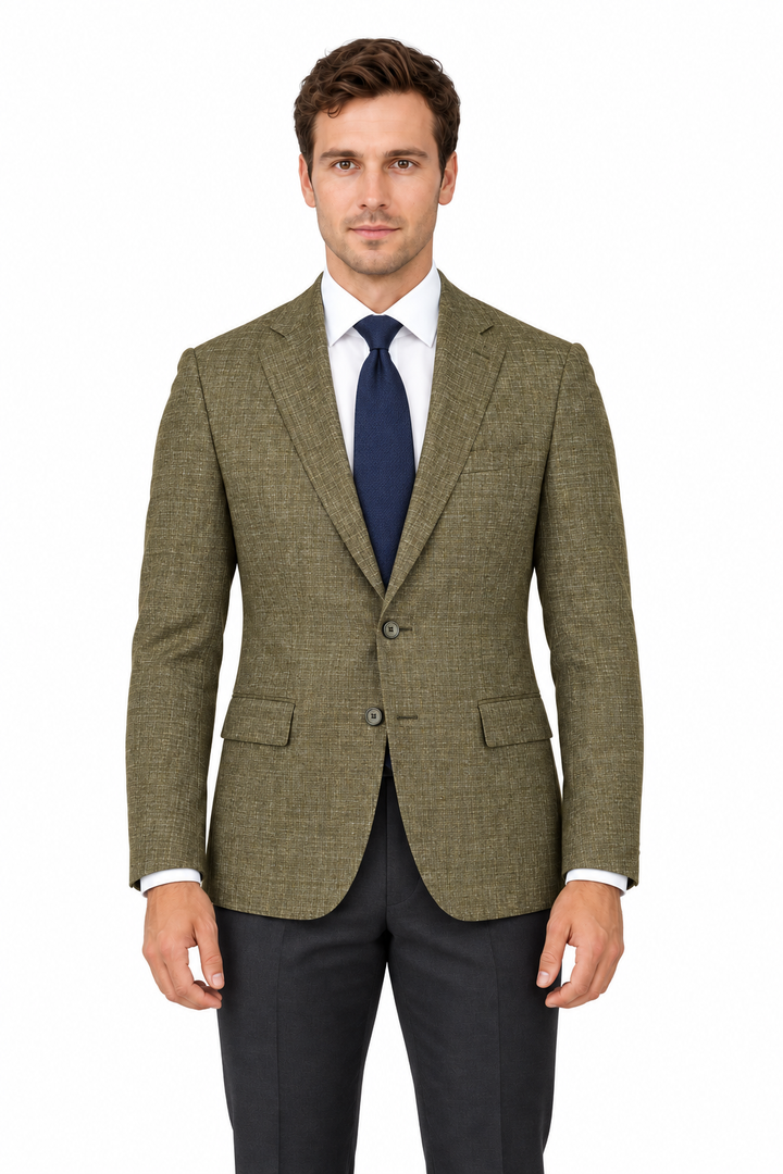 E88021-1-Enzo Wool Jacket-Lt. Taupe Textured