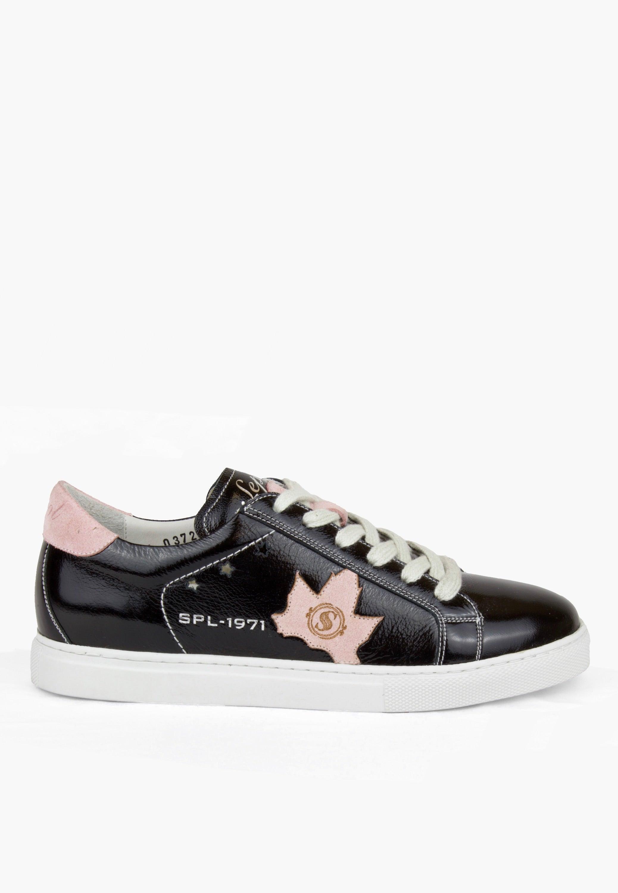 Sepol Women's Fresh Leather Sneaker Black – Morneault's