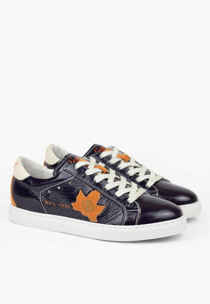 Fresh Leather Sneaker Navy - SEPOL Shoes