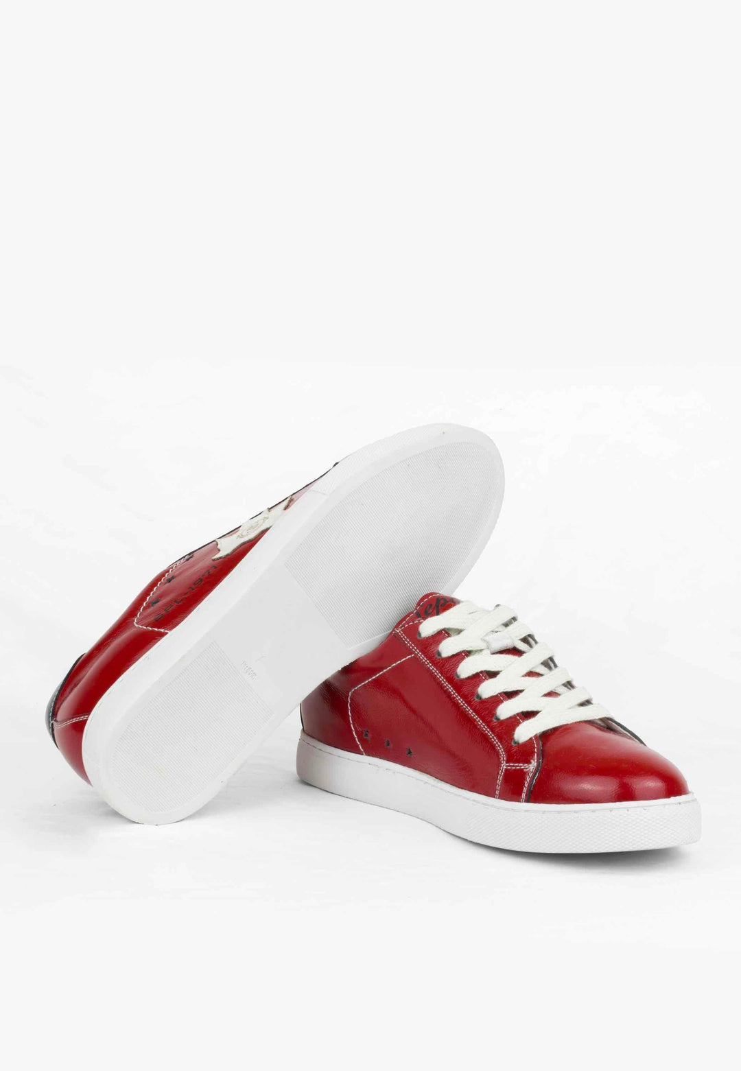 Fresh Leather Sneaker Red - SEPOL Shoes