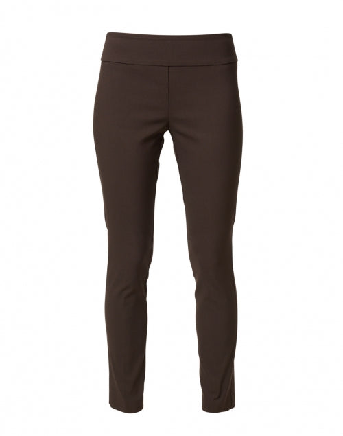 Chocolate Brown Control Stretch Pull On Ankle Pant