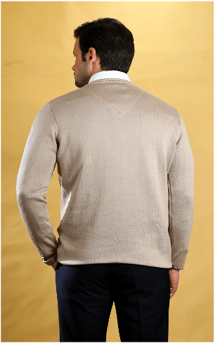 The Caravan Vneck (Oxford Tan)