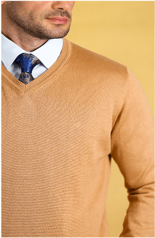 The Caravan Vneck (Sahara Beige)