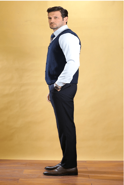 The Staple Vest(Navy)