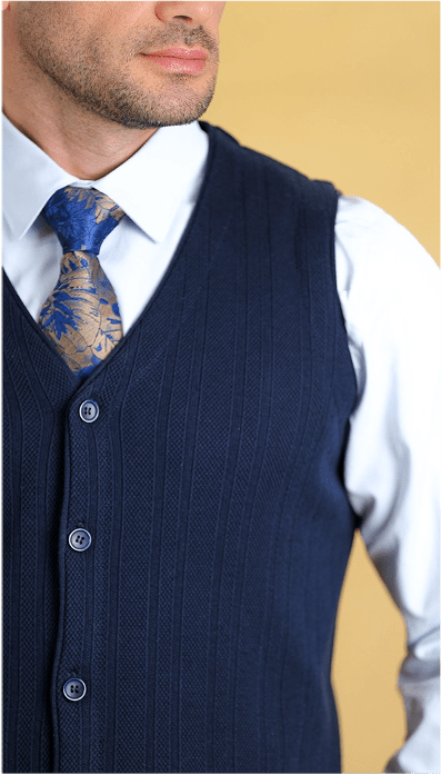 The Staple Vest(Navy)