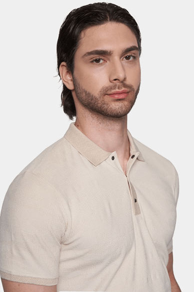 The Mercerized Cotton Polo (Cream)