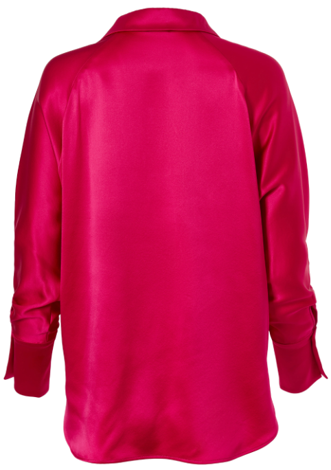 Silk Half Button Down Shirt