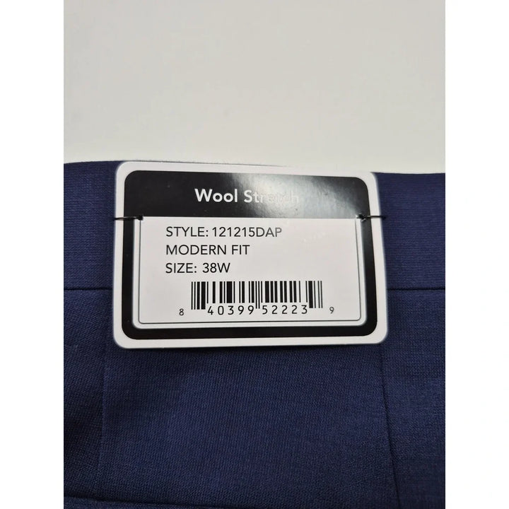 GILES & JASPER STRETCH WOOL BRISTOL BLUE DRESS PANTS