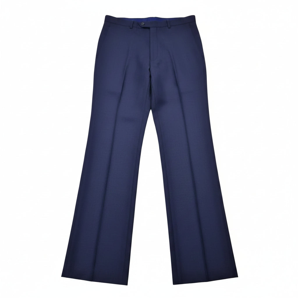 GILES & JASPER STRETCH WOOL BRISTOL BLUE DRESS PANTS