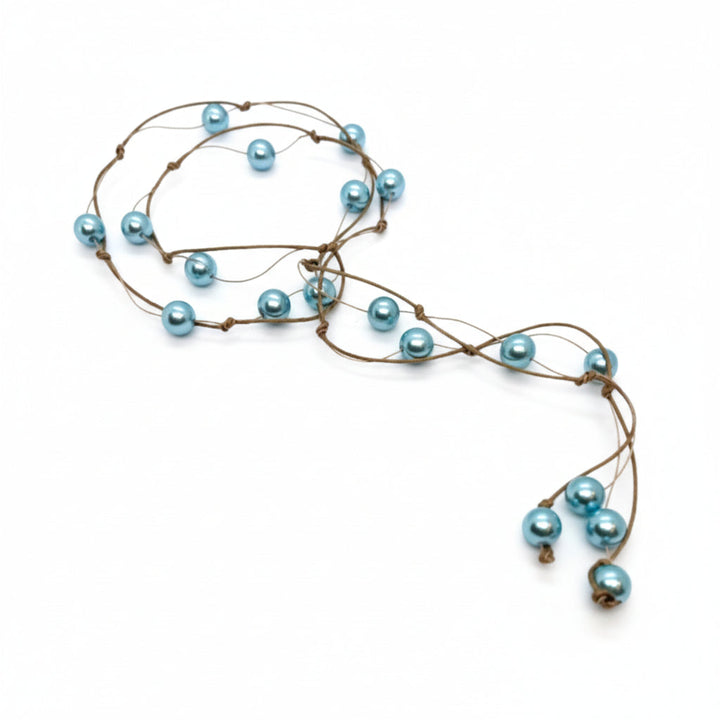 Aqua Pearl Floating Lariat
