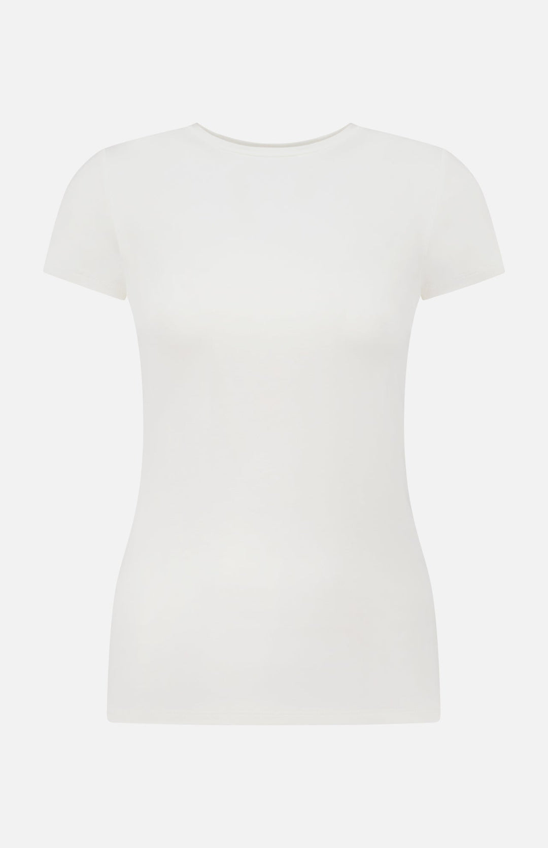 Soft Touch Short Sleeve Crewneck T-shirt - Cream