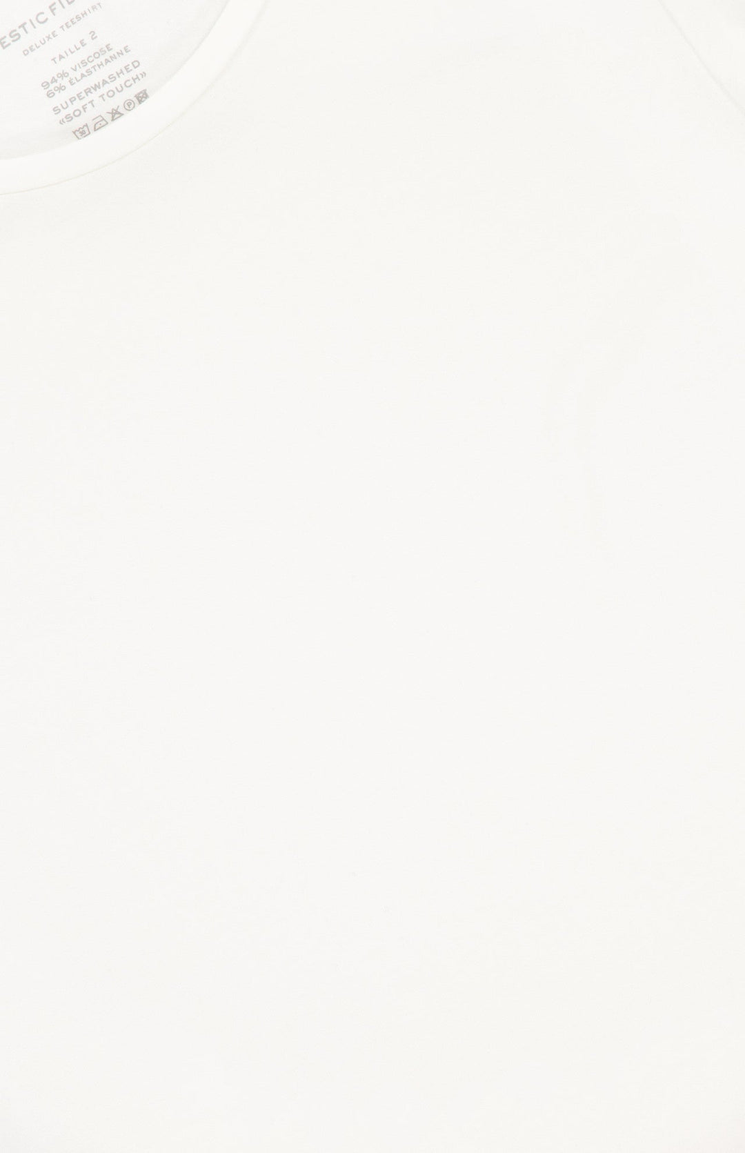 Soft Touch Short Sleeve Crewneck T-shirt - Cream