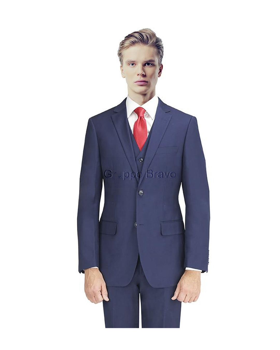 Mantoni Suit M40901-2B - Two-Button with Vest