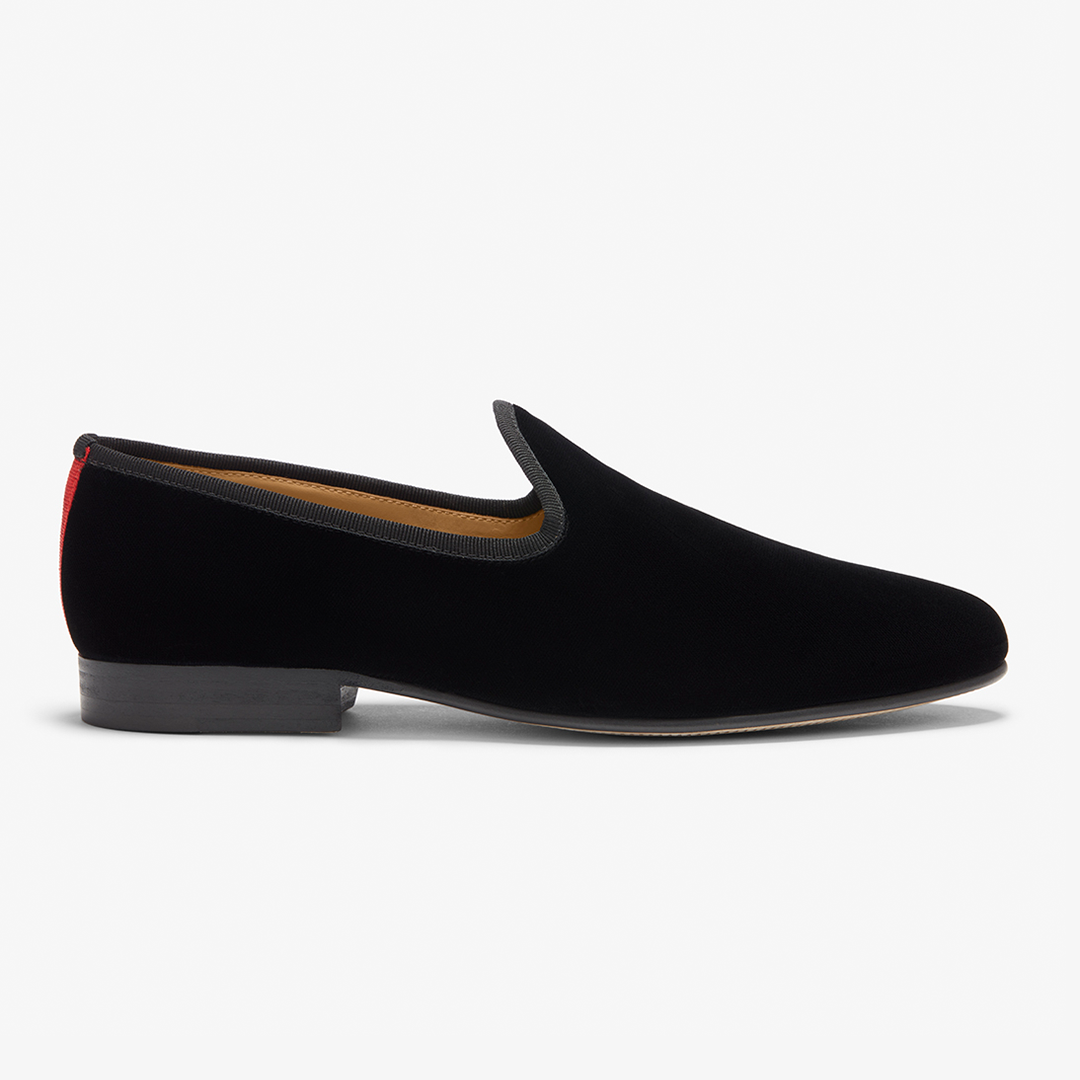 Men's Black Velvet Slipper II – Morneault's Stackpole Moore Tryon