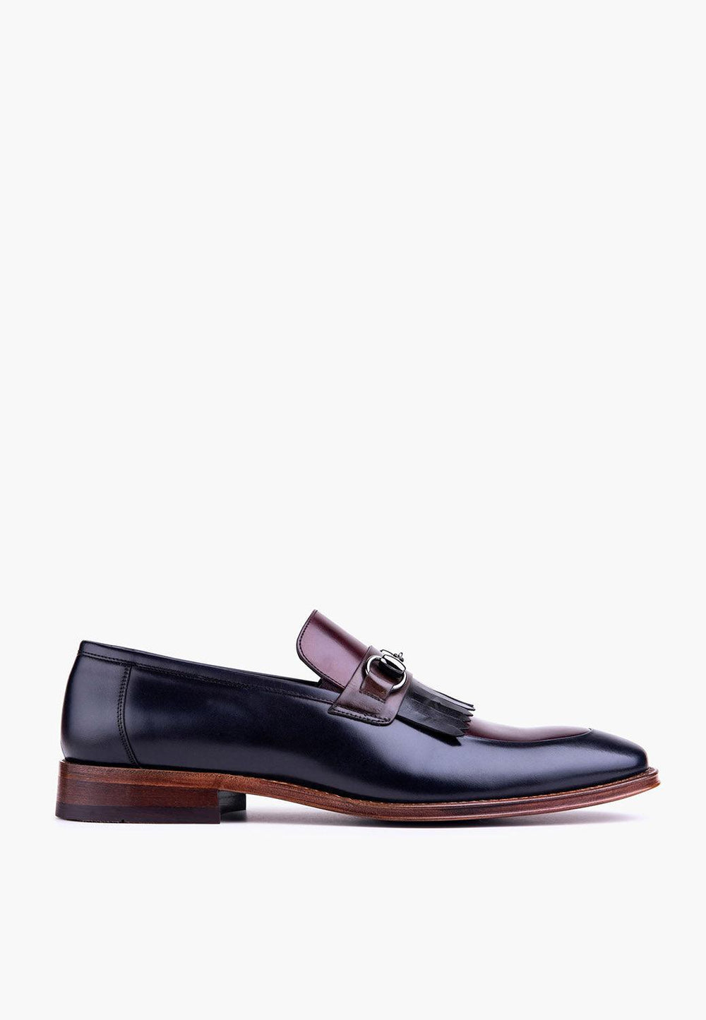 Monaco Loafer Navy-Burgundy - SEPOL Shoes