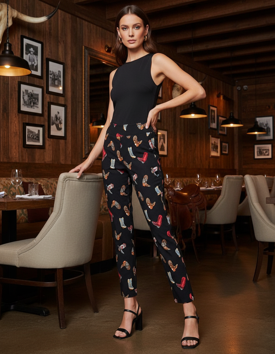 Krazy Larry P507 Boots Pull on Ankle Pants