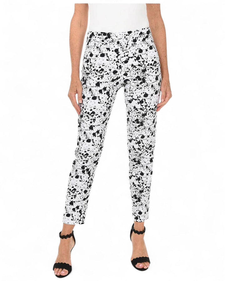 Krazy Larry P507 Pull on Pant - White Splatter