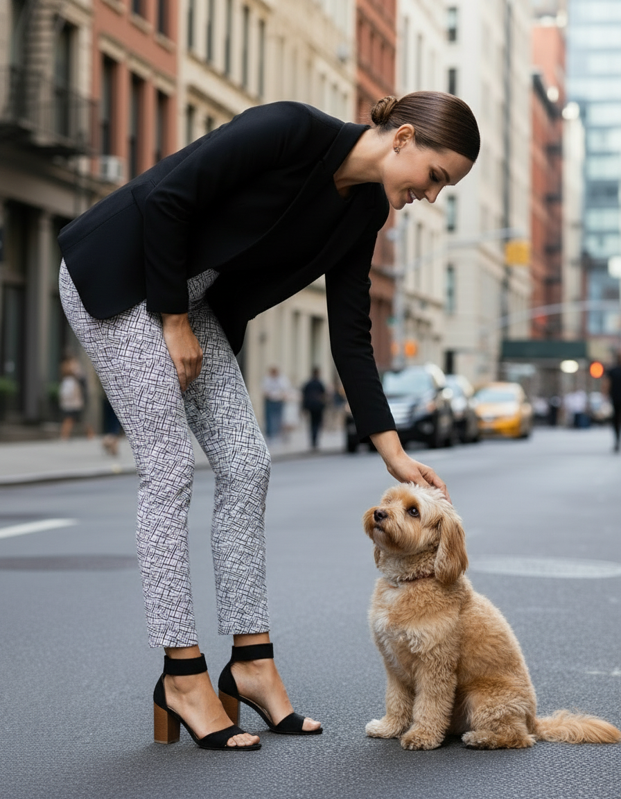 Krazy Larry P507 Pull on Pant - White Sticks