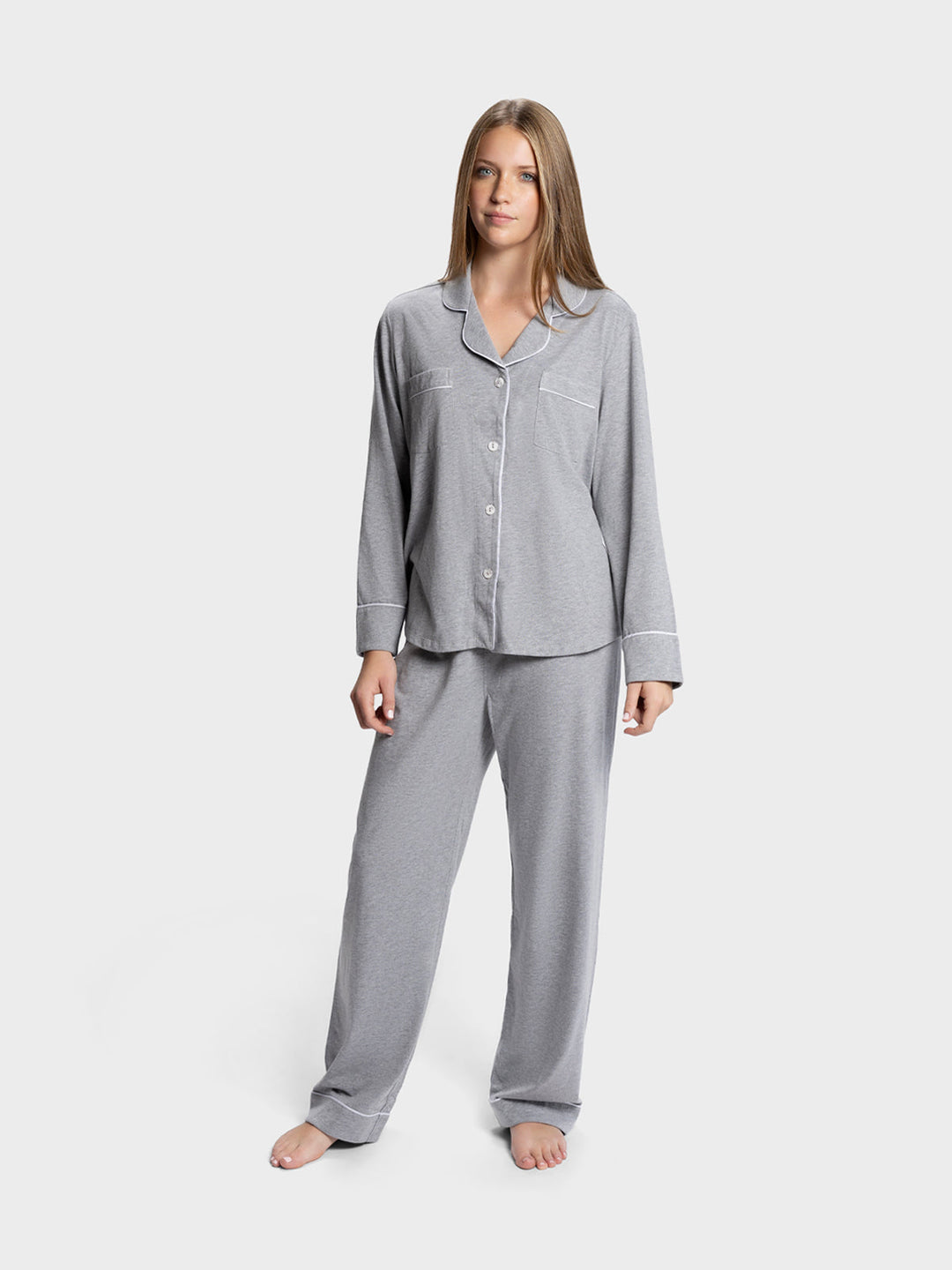 LONG SLEEVE PAJAMA SET: SILVER LINING
