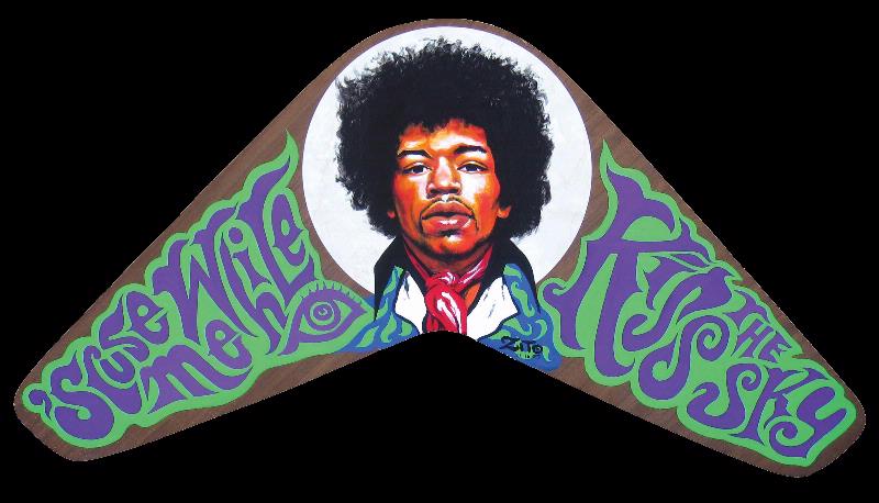 Jimi Hendrix Acrylic Portrait