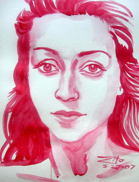 Elena Watercolor Portrait
