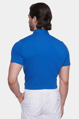 The Mercerized Cotton Polo(Royal Blue)
