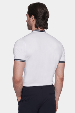 TheMercerized Cotton Polo (Admiral White)