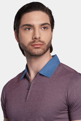 The Mercerized Cotton  Polo (Taupe)