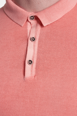 The Mercerized Cotton Polo (Salmon Orange)