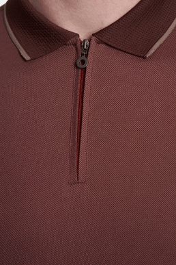 The Mercerized Cotton Polo (Brick)