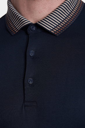 The Mercerized Cotton Polo (Navy Olive)