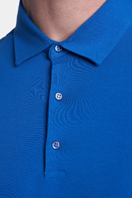 The Mercerized Cotton Polo(Royal Blue)