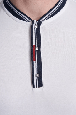 TheMercerized Cotton Polo (Admiral White)