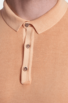The Mercerized Cotton Polo (Creamsicle Orange)
