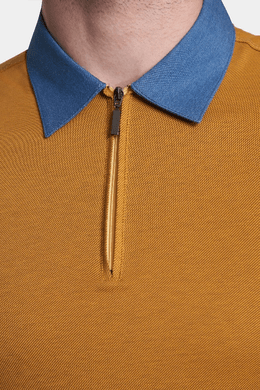 The Mercerized Cotton Polo (Gulf Orange)