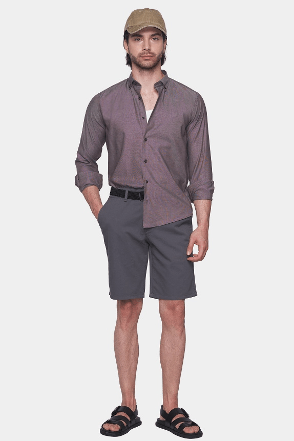 Premium Cotton Dress Shirt (coffee)