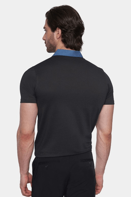 Mercerized Cotton Polo (Charcoal)