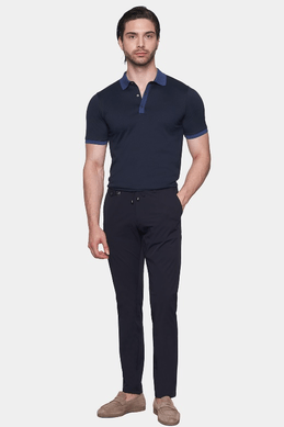 The Mercerized Cotton Polo (Admiral Blue)
