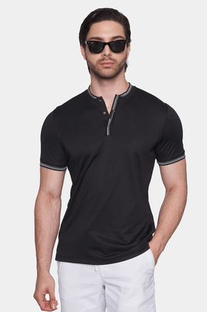 The Mercerized Cotton Polo (Race Black)