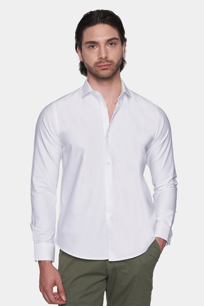 Premium Cotton Dress Shirt (White)