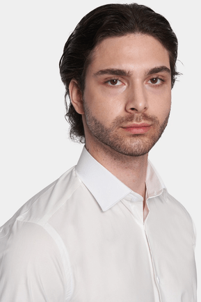 Premium Cotton Dress Shirt (Pure White)