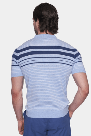 The Mercerized Cotton  Polo (Athletic Blue)