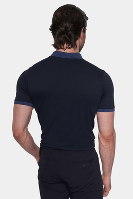 The Mercerized Cotton Polo (Admiral Blue)