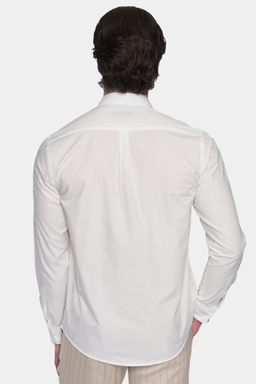 Premium Cotton Dress Shirt (Pure White)
