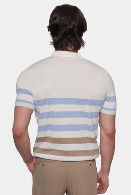 The Quarter Zip Mercerized Cotton Polo (Sunrise)